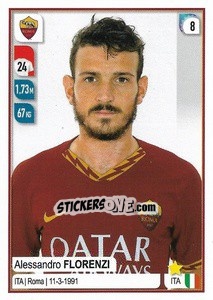 Sticker Alessandro Florenzi - Calciatori 2019-2020 n. 412 - Panini