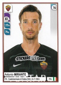 Sticker Antonio Mirante - Calciatori 2019-2020 - Panini