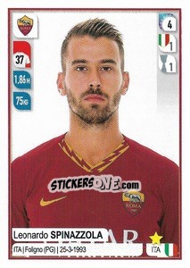Sticker Leonardo Spinazzola - Calciatori 2019-2020 n. 420 - Panini