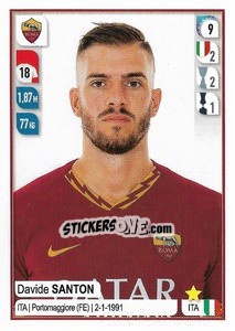 Sticker Davide Santon - Calciatori 2019-2020 n. 421 - Panini