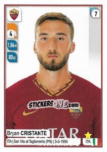 Sticker Bryan Cristante - Calciatori 2019-2020 - Panini