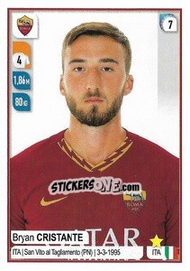 Sticker Bryan Cristante - Calciatori 2019-2020 n. 423 - Panini