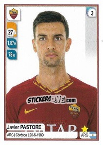 Sticker Javier Pastore - Calciatori 2019-2020 n. 428 - Panini