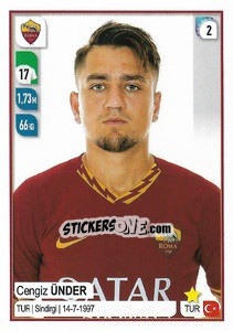 Figurina Cengiz Ünder - Calciatori 2019-2020 - Panini