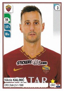 Cromo Nikola Kalinic - Calciatori 2019-2020 - Panini