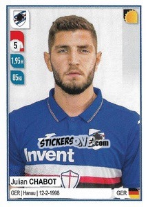 Sticker Julian Chabot - Calciatori 2019-2020 - Panini