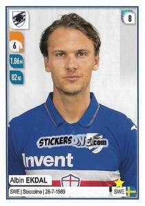 Sticker Albin Ekdal - Calciatori 2019-2020 n. 452 - Panini