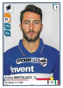 Sticker Andrea Bertolacci - Calciatori 2019-2020 - Panini