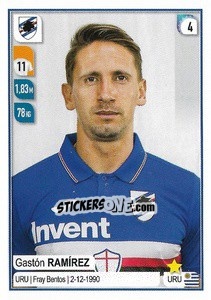 Sticker Gastón Ramírez - Calciatori 2019-2020 n. 457 - Panini