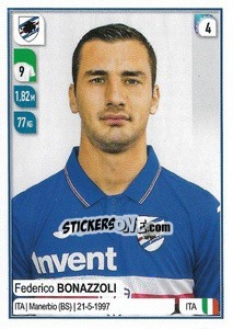 Figurina Federico Bonazzoli - Calciatori 2019-2020 - Panini