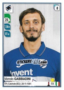 Figurina Manolo Gabbiadini - Calciatori 2019-2020 - Panini