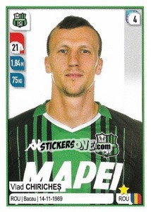 Cromo Vlad Chiricheș - Calciatori 2019-2020 - Panini