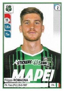 Sticker Filippo Romagna - Calciatori 2019-2020 n. 476 - Panini