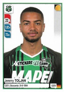 Cromo Jeremy Toljan - Calciatori 2019-2020 - Panini