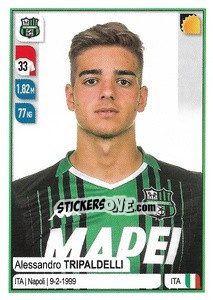 Sticker Alessandro Tripaldelli - Calciatori 2019-2020 n. 480 - Panini