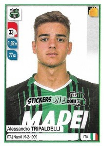 Cromo Alessandro Tripaldelli - Calciatori 2019-2020 - Panini