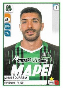 Sticker Mehdi Bourabia - Calciatori 2019-2020 - Panini