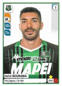 Sticker Mehdi Bourabia - Calciatori 2019-2020 n. 481 - Panini