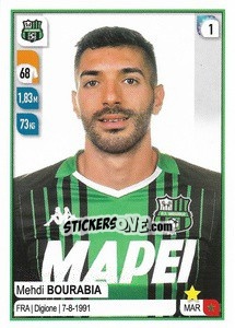 Figurina Mehdi Bourabia - Calciatori 2019-2020 - Panini