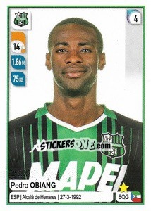 Sticker Pedro Obiang - Calciatori 2019-2020 - Panini