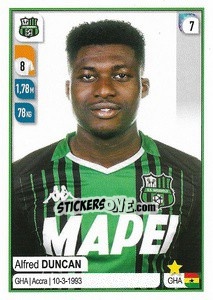 Sticker Alfred Duncan - Calciatori 2019-2020 n. 485 - Panini