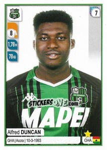 Cromo Alfred Duncan - Calciatori 2019-2020 - Panini