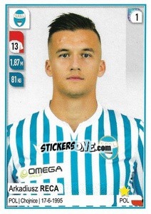 Cromo Arkadiusz Reca - Calciatori 2019-2020 - Panini