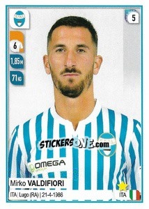 Cromo Mirko Valdifiori - Calciatori 2019-2020 - Panini