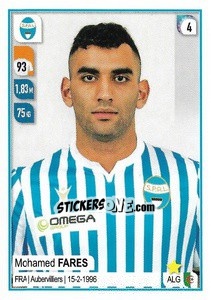 Sticker Mohamed Fares - Calciatori 2019-2020 n. 515 - Panini