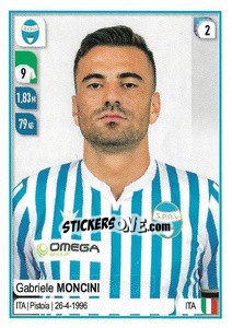 Figurina Gabriele Moncini - Calciatori 2019-2020 - Panini