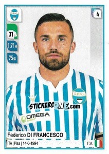 Sticker Federico Di Francesco - Calciatori 2019-2020 n. 517 - Panini