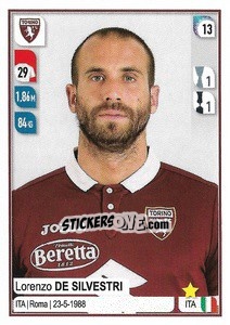 Figurina Lorenzo De Silvestri - Calciatori 2019-2020 - Panini