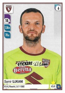 Cromo Samir Ujkani - Calciatori 2019-2020 - Panini