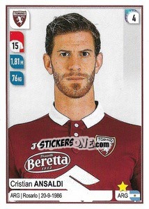 Sticker Cristian Ansaldi - Calciatori 2019-2020 n. 533 - Panini
