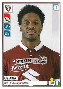 Sticker Ola Aina - Calciatori 2019-2020 n. 537 - Panini