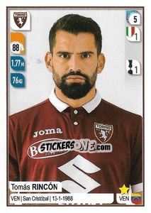 Figurina Tomás Rincón - Calciatori 2019-2020 - Panini