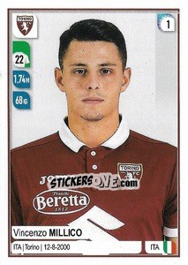 Sticker Vincenzo Millico - Calciatori 2019-2020 n. 545 - Panini