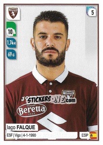 Sticker Iago Falque - Calciatori 2019-2020 n. 547 - Panini