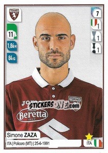 Sticker Simone Zaza - Calciatori 2019-2020 n. 549 - Panini