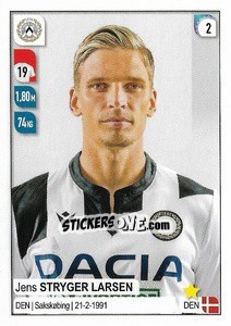 Sticker Jens Stryger Larsen - Calciatori 2019-2020 - Panini