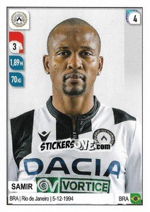 Sticker Samir - Calciatori 2019-2020 n. 563 - Panini