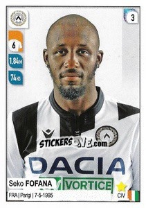 Figurina Seko Fofana - Calciatori 2019-2020 - Panini