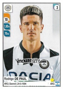 Sticker Rodrigo De Paul - Calciatori 2019-2020 n. 573 - Panini