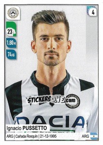 Sticker Ignacio Pussetto - Calciatori 2019-2020 - Panini