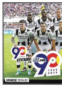 Cromo Udinese / Squadra-1 - Calciatori 2019-2020 - Panini