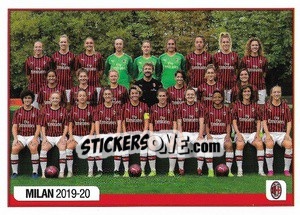 Sticker Squadra Milan