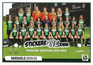 Cromo Squadra Sassuolo - Calciatori 2019-2020 - Panini