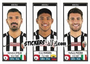 Cromo Salvatore D'Elia / Erick Ferigra / Raffaele Pucino - Calciatori 2019-2020 - Panini