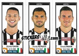 Sticker Michele Cavion / Davide Petrucci / Simone Padoin - Calciatori 2019-2020 - Panini