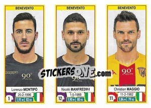 Sticker Lorenzo Montipò - Nicolò Manfredini - Christian Maggio - Calciatori 2019-2020 - Panini